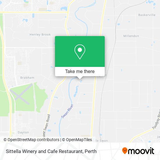 Mapa Sittella Winery and Cafe Restaurant