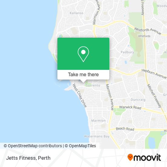 Jetts Fitness map