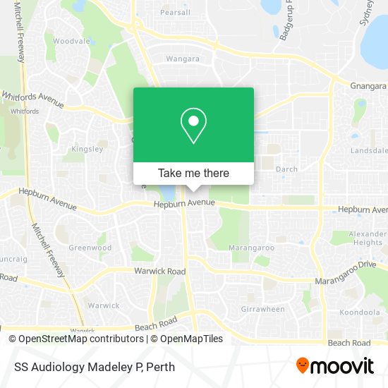 SS Audiology Madeley P map