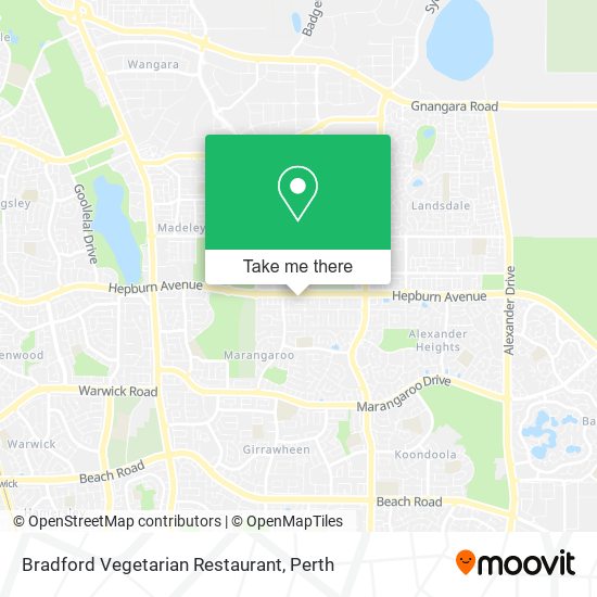 Bradford Vegetarian Restaurant map