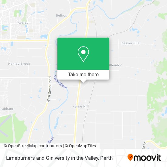 Limeburners and Giniversity in the Valley map