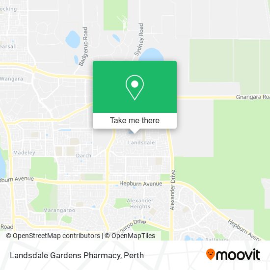 Landsdale Gardens Pharmacy map