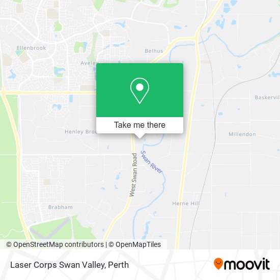 Mapa Laser Corps Swan Valley