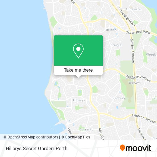 Mapa Hillarys Secret Garden