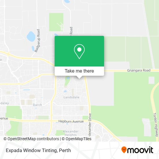 Expada Window Tinting map