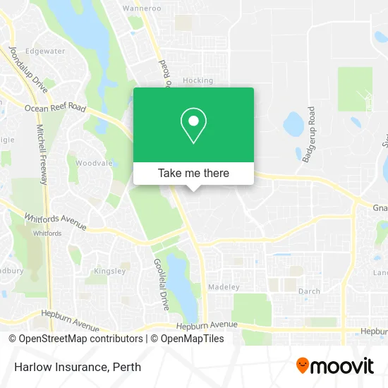 Mapa Harlow Insurance