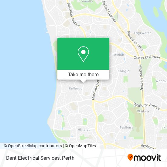Dent Electrical Services map