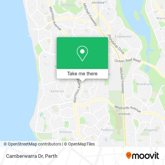 Camberwarra Dr map