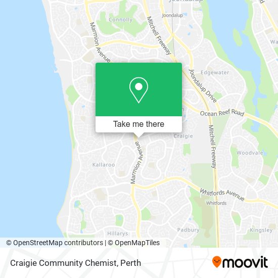 Craigie Community Chemist map