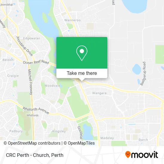 Mapa CRC Perth - Church
