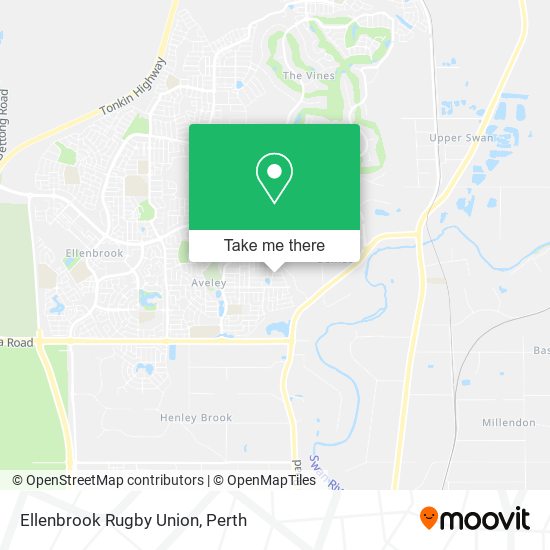 Ellenbrook Rugby Union map