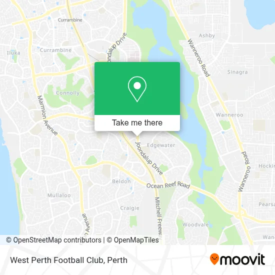 Mapa West Perth Football Club