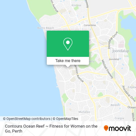 Contours Ocean Reef ~ Fitness for Women on the Go map