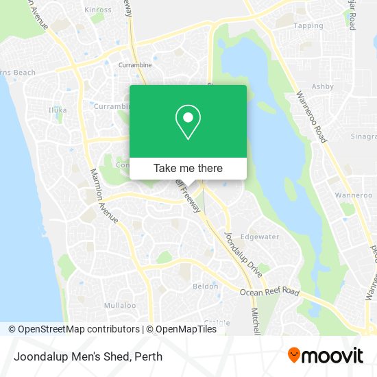 Joondalup Men's Shed map