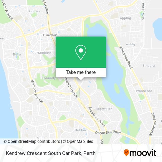 Kendrew Crescent South Car Park map
