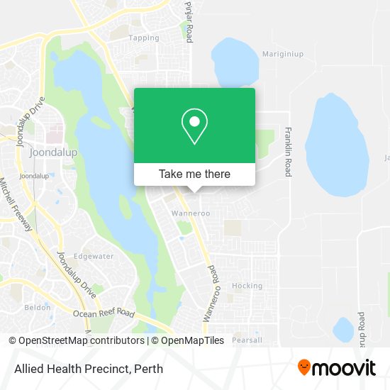 Allied Health Precinct map