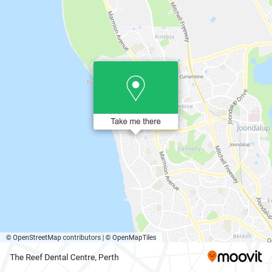 Mapa The Reef Dental Centre