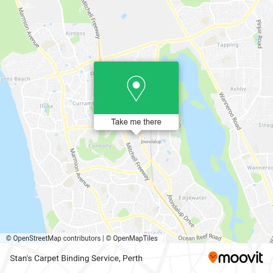 Mapa Stan's Carpet Binding Service