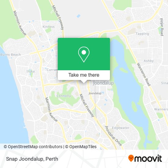 Mapa Snap Joondalup