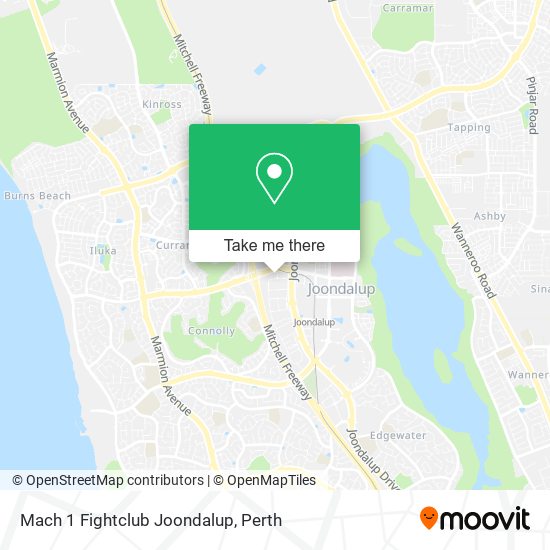 Mach 1 Fightclub Joondalup map