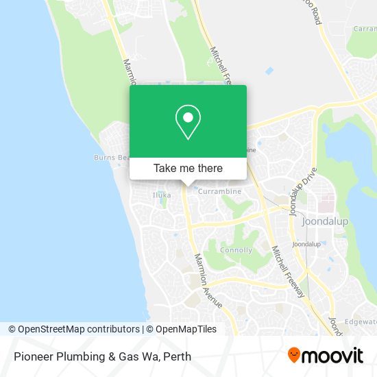 Mapa Pioneer Plumbing & Gas Wa