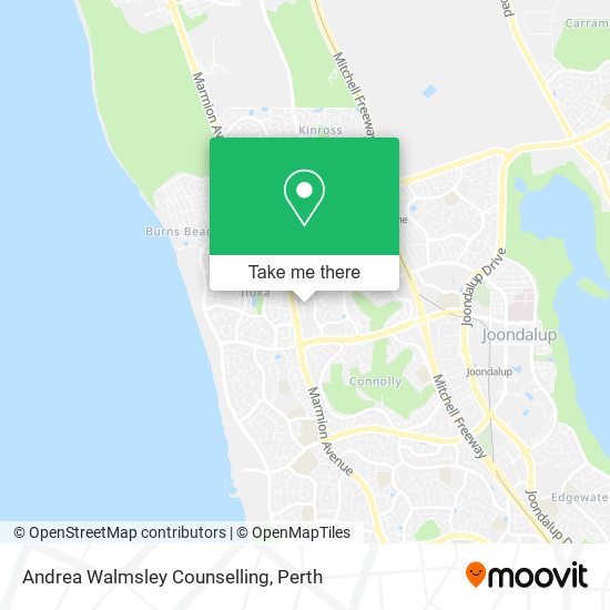 Andrea Walmsley Counselling map