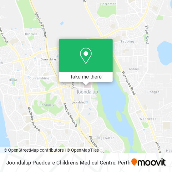 Joondalup Paedcare Childrens Medical Centre map