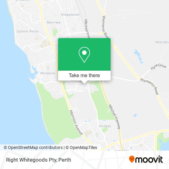 Right Whitegoods Pty map
