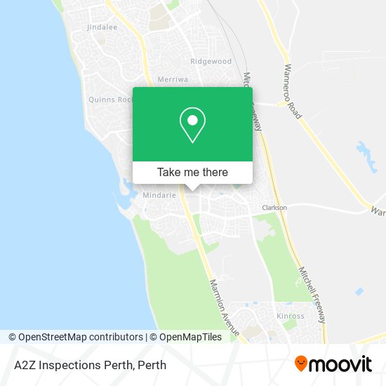 Mapa A2Z Inspections Perth