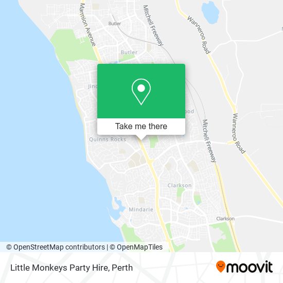 Little Monkeys Party Hire map