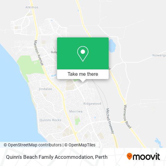 Mapa Quinn's Beach Family Accommodation