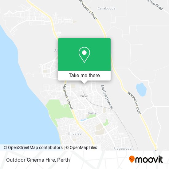 Outdoor Cinema Hire map