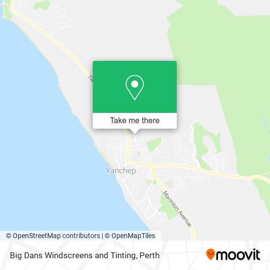 Big Dans Windscreens and Tinting map