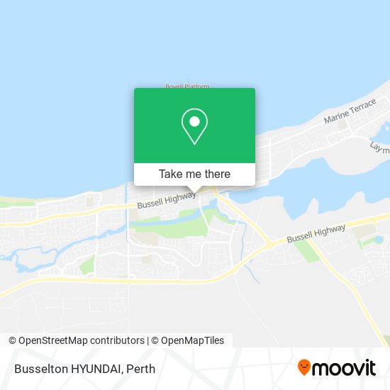 Busselton HYUNDAI map