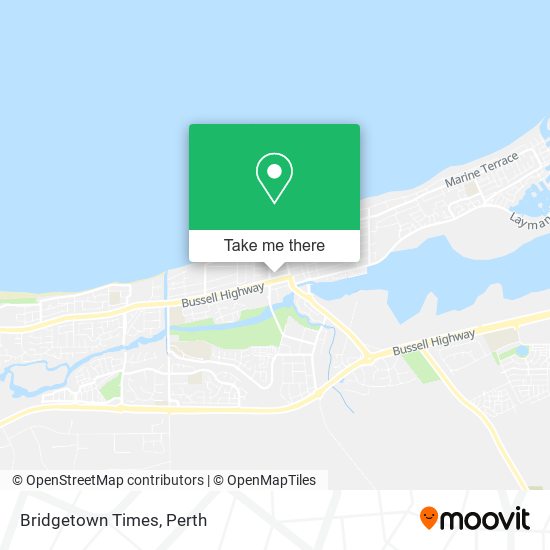 Mapa Bridgetown Times