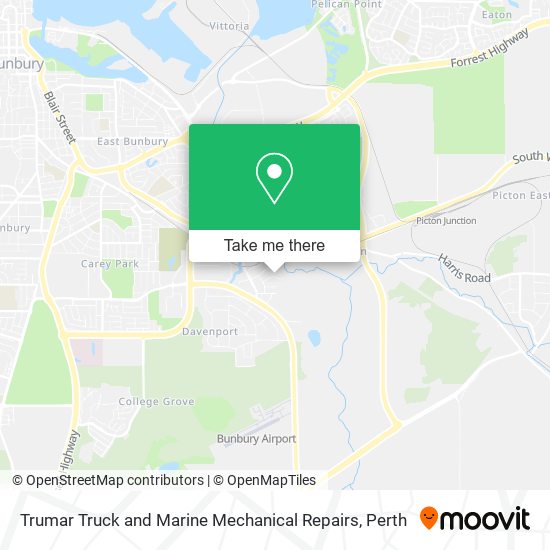 Mapa Trumar Truck and Marine Mechanical Repairs