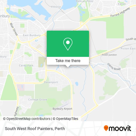 South West Roof Painters map