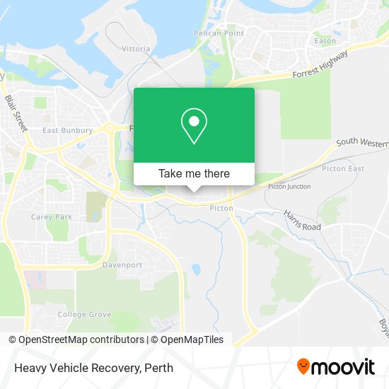 Heavy Vehicle Recovery map