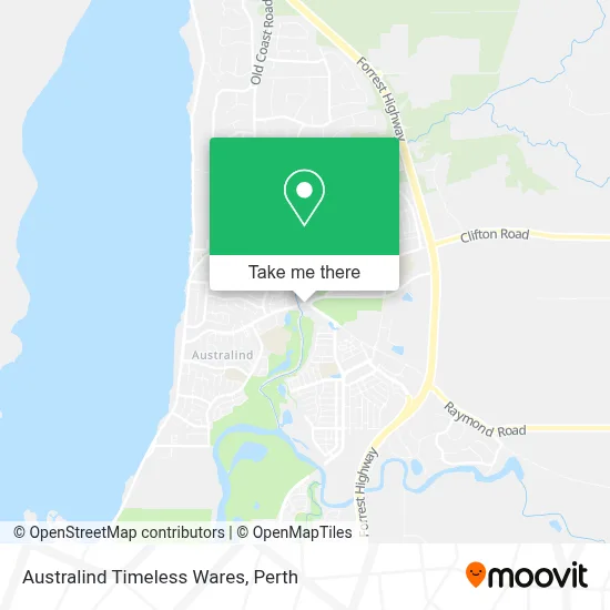 Mapa Australind Timeless Wares