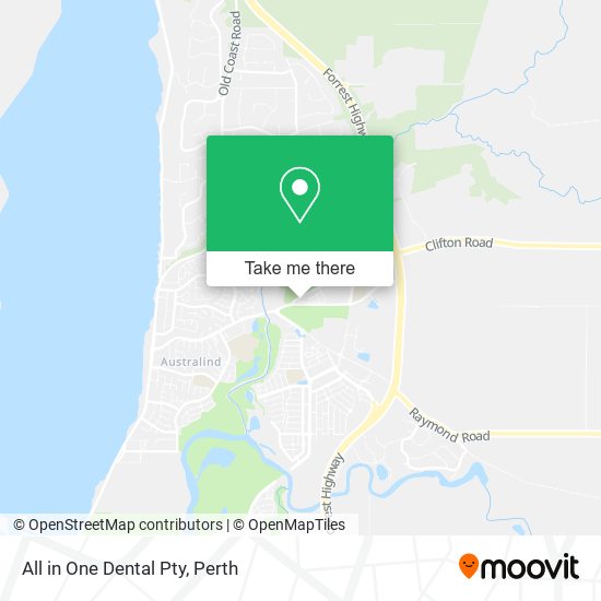 All in One Dental Pty map