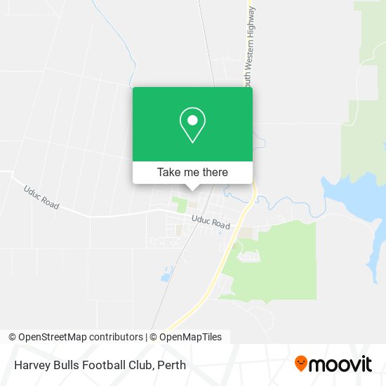 Harvey Bulls Football Club map