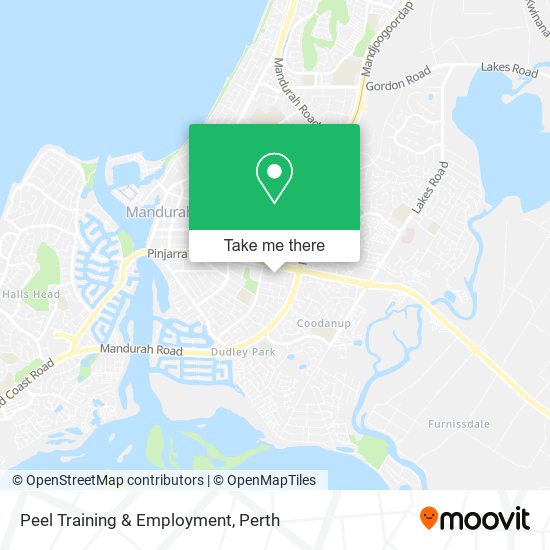 Mapa Peel Training & Employment