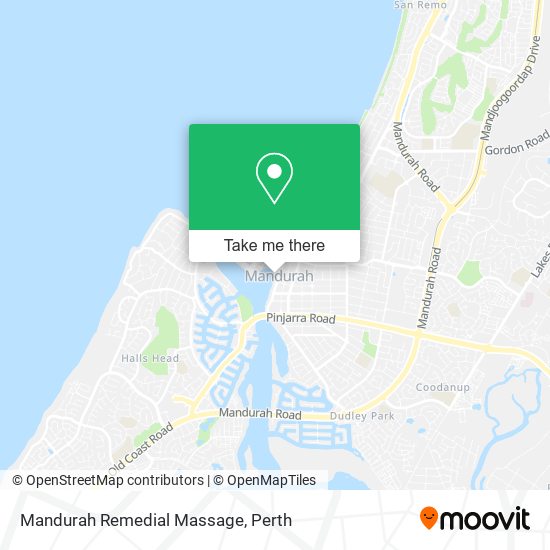 Mandurah Remedial Massage map