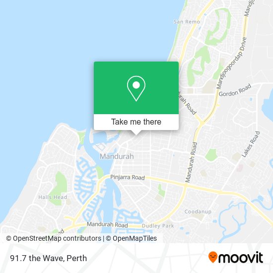 91.7 the Wave map