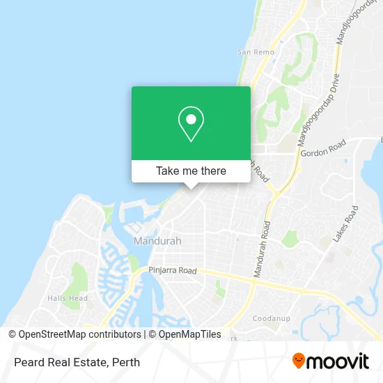 Mapa Peard Real Estate
