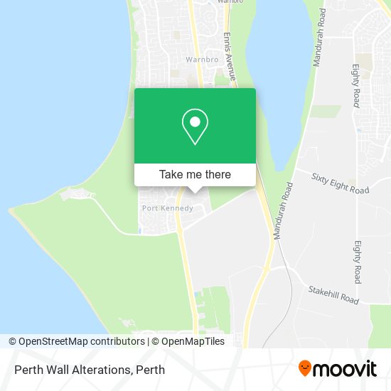 Mapa Perth Wall Alterations