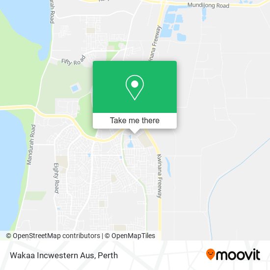 Wakaa Incwestern Aus map