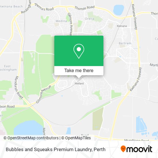Bubbles and Squeaks Premium Laundry map
