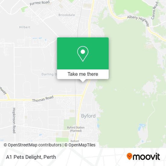A1 Pets Delight map