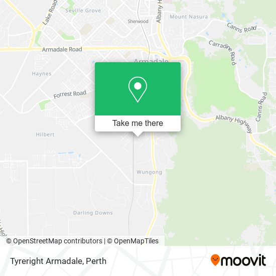 Tyreright Armadale map
